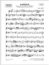 Kaddisch - Violon - RAVEL - Partition - Violon